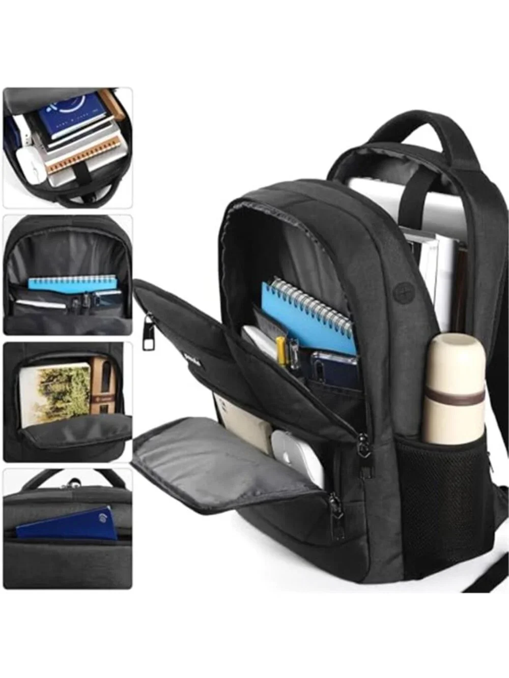 Large 35L Laptop Backpack USB Charging Port Waterproof Travel School College